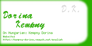 dorina kempny business card